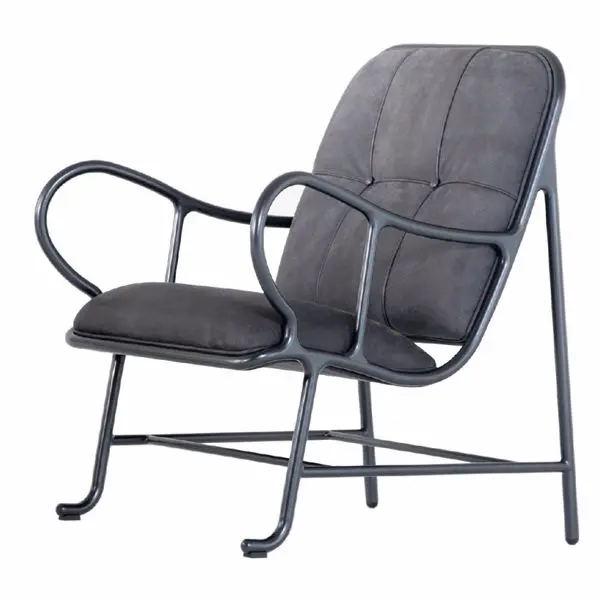 Bd Barcelona Poltrona Nera Design Lounger Monocolour BD Barcelona